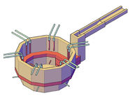 Ηλεκτρικός φούρνος γυαλιού σωλήνων ISO14001 20ton ηλεκτρικής ενέργειας
