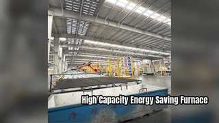 300 TPD Energy Saving Cross Fired Glass Furnace Solution