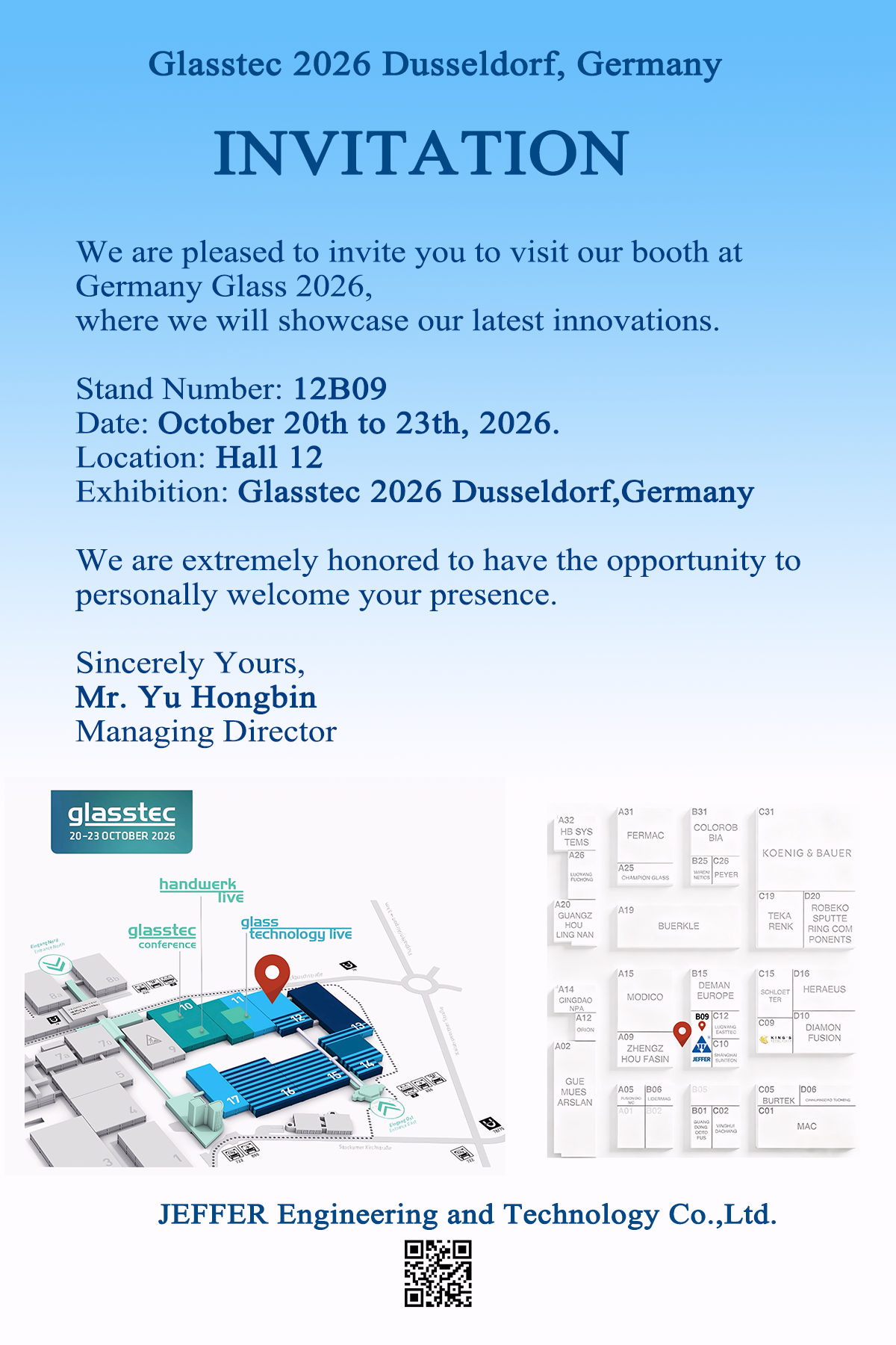 Τελευταία εταιρικά blogs για Η JEFFER Engineering θα εκτεθεί στο Glasstec 2026